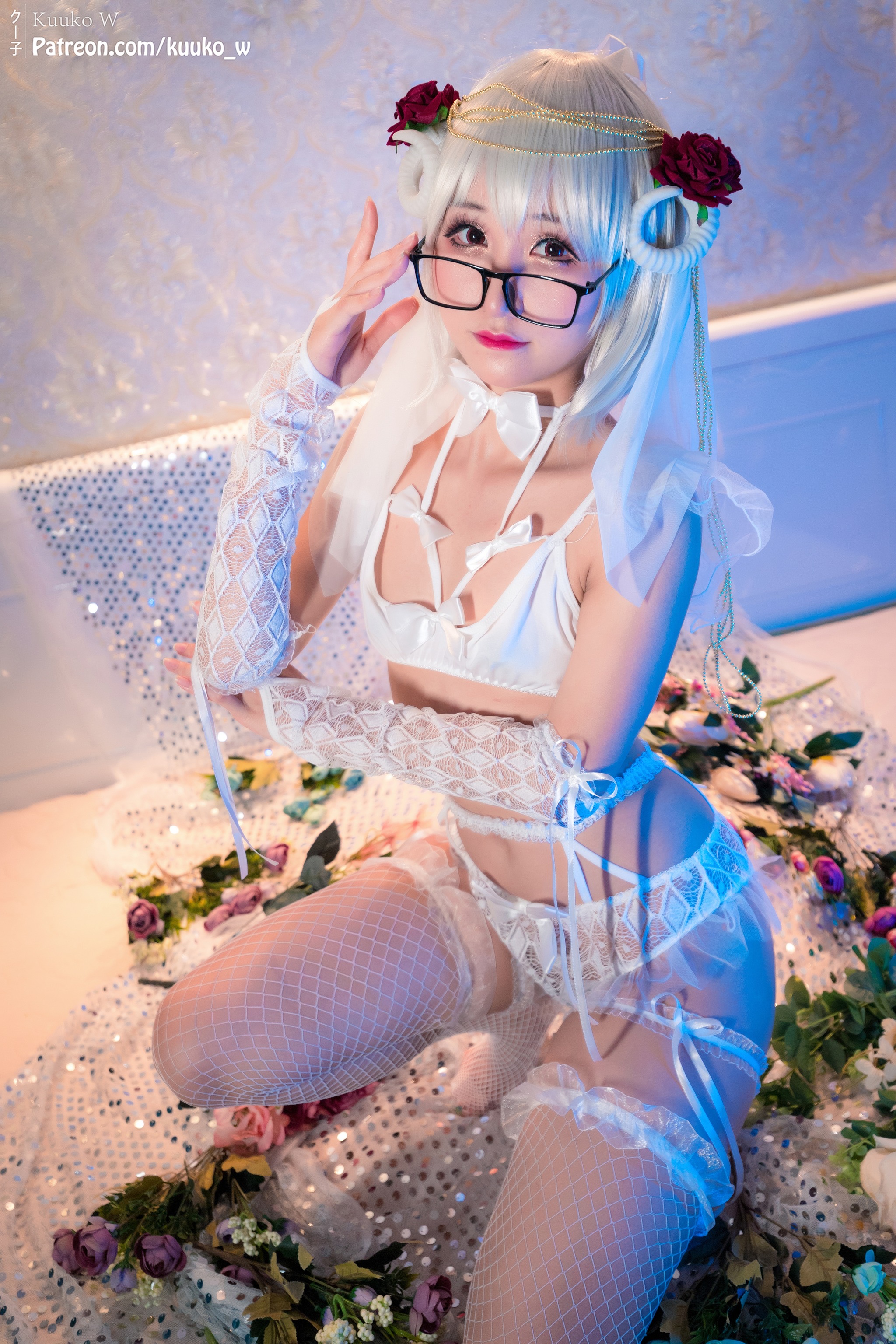 图片[1]-Kuuko W – NO.057 Shiro Akuma[44P]-XikXak